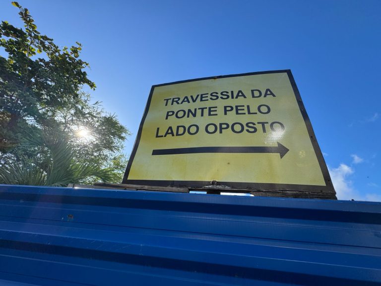Prefeitura orienta pedestres e ciclistas sobre avanço da obra na ponte Godofredo Diniz