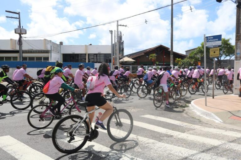 Passeio ciclístico reúne famílias, incentiva saúde e celebra Dia da Mulher e os 171 anos de Aracaju
