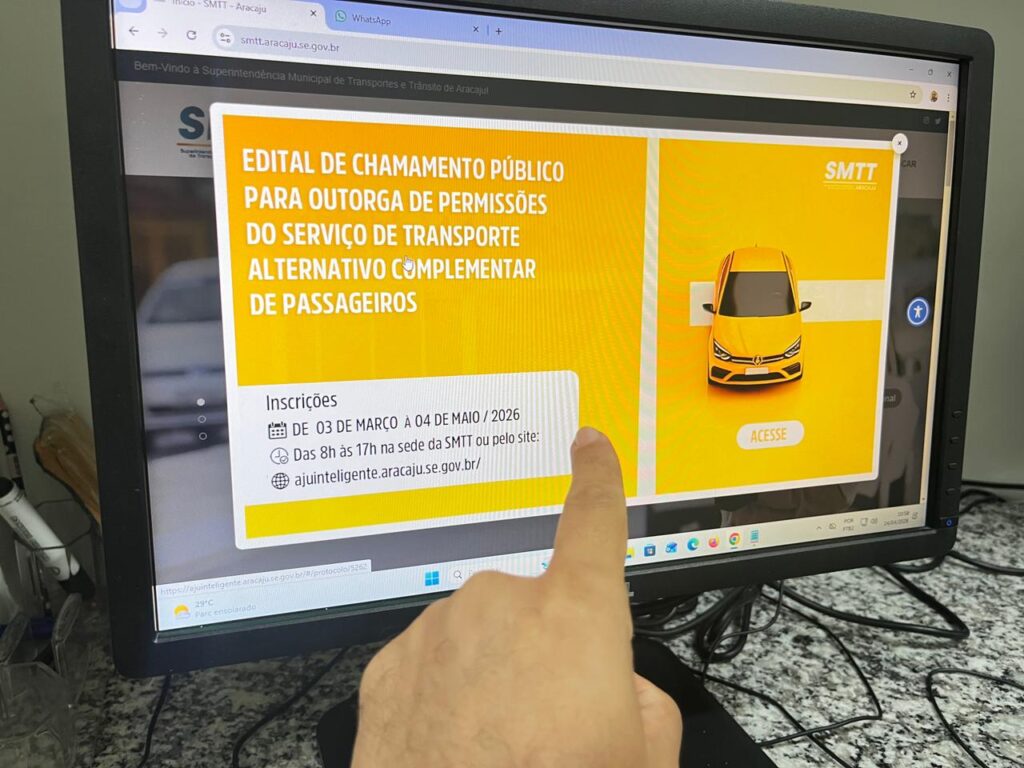 Prefeitura prorroga inscrições para concessão de permissões do transporte alternativo complementar Transporte e Trânsito - SMTT Aracaju