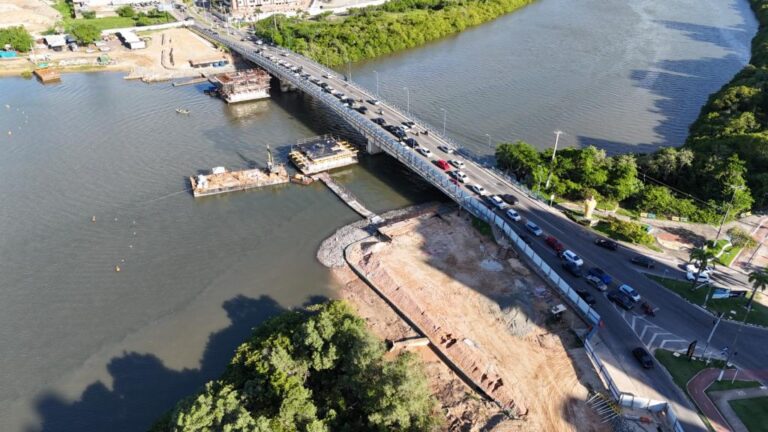 SMTT informa mudanças temporárias no trânsito da ponte Godofredo Diniz neste domingo, 31