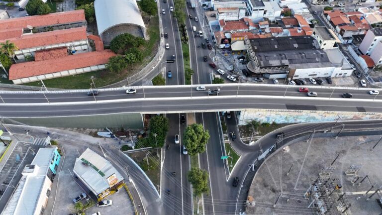 Prefeitura inicia 3ª fase das obras no viaduto da Francisco Porto; saiba como ficará o trânsito