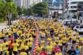 Prefeitura reúne 2 mil corredores na abertura da campanha de respeito à faixa de pedestres