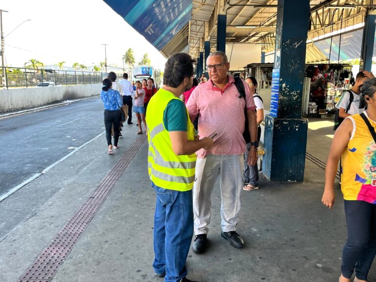 Plano de Mobilidade Urbana: usuários do transporte público participam de pesquisa sobre os terminais de integração