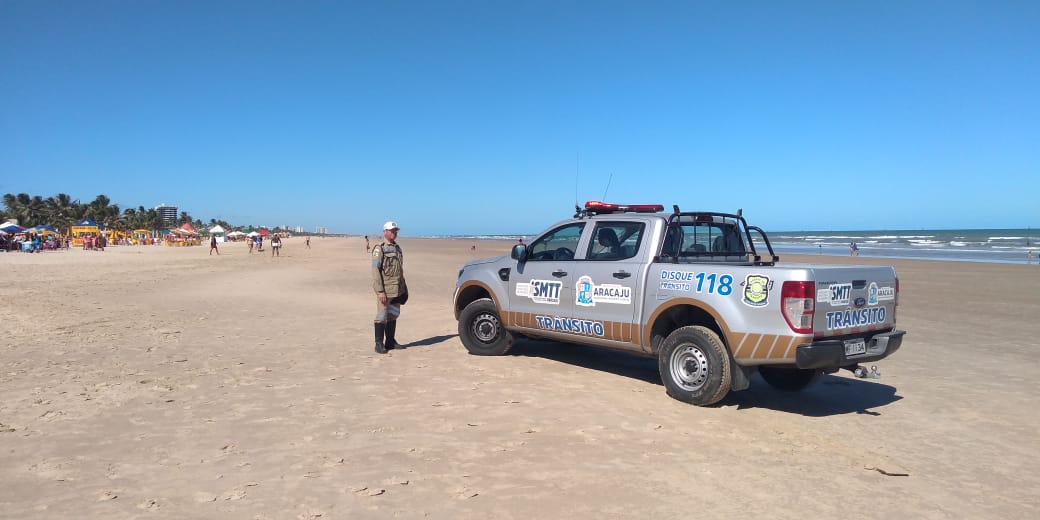Durante o carnaval, Prefeitura intensifica fiscalização de veículos na faixa litorânea - SMTT Aracaju