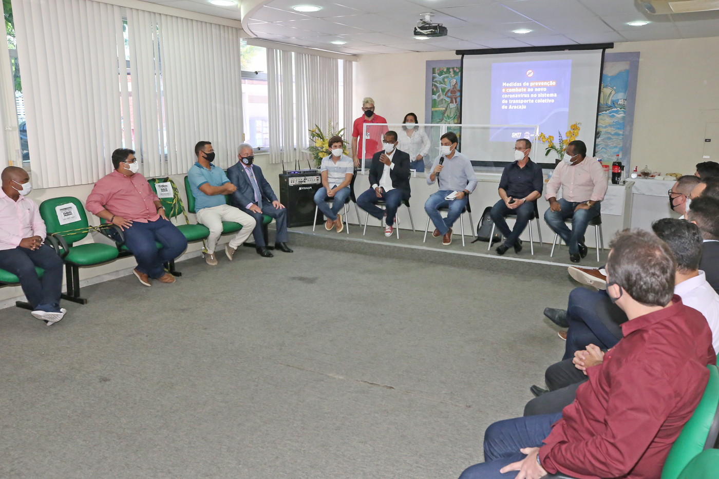 Prefeitura apresenta a vereadores novas medidas para conter o coronavírus no transporte público - SMTT Aracaju