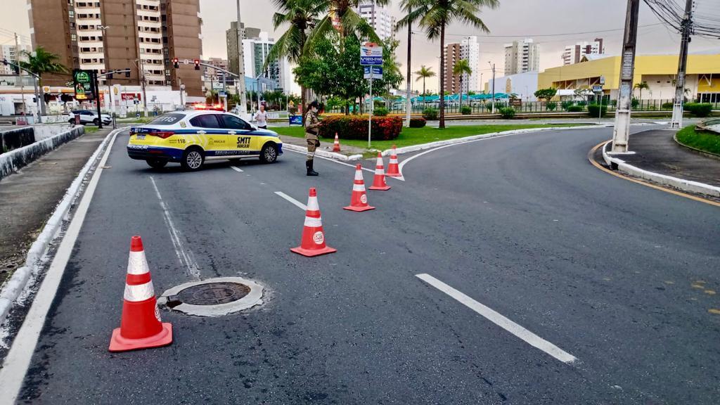 Trânsito na avenida Beira Mar ficará parcialmente bloqueado neste sábado, 2 - SMTT Aracaju