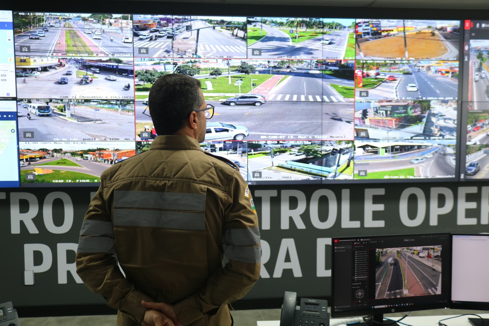 Aracaju Segura: Prefeitura fornece mais de 80 imagens de videomonitoramento para Segurança Pública - SMTT Aracaju