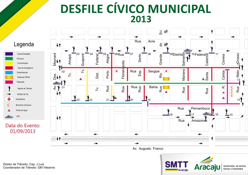 SMTT organiza trânsito para o Desfile Cívico - SMTT Aracaju