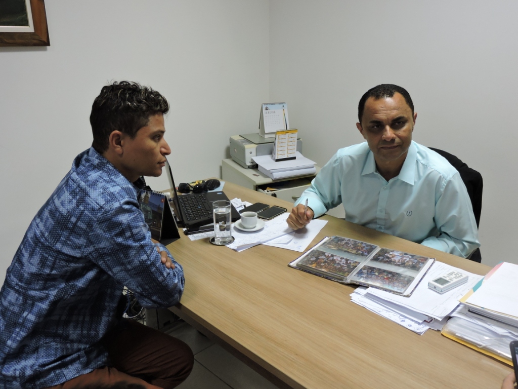 Superintendente recebe visita do vereador Palhaço Soneca - SMTT Aracaju