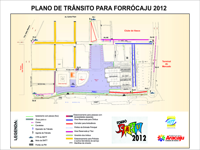 SMTT apresenta plano de operações para o Forró Caju 2012 - SMTT Aracaju