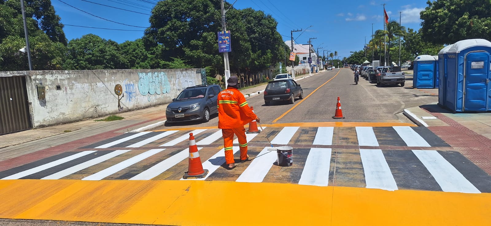 SMTT de Aracaju realizou mais de mil sinalizações por toda a capital nos primeiros seis meses de 2025 - SMTT Aracaju