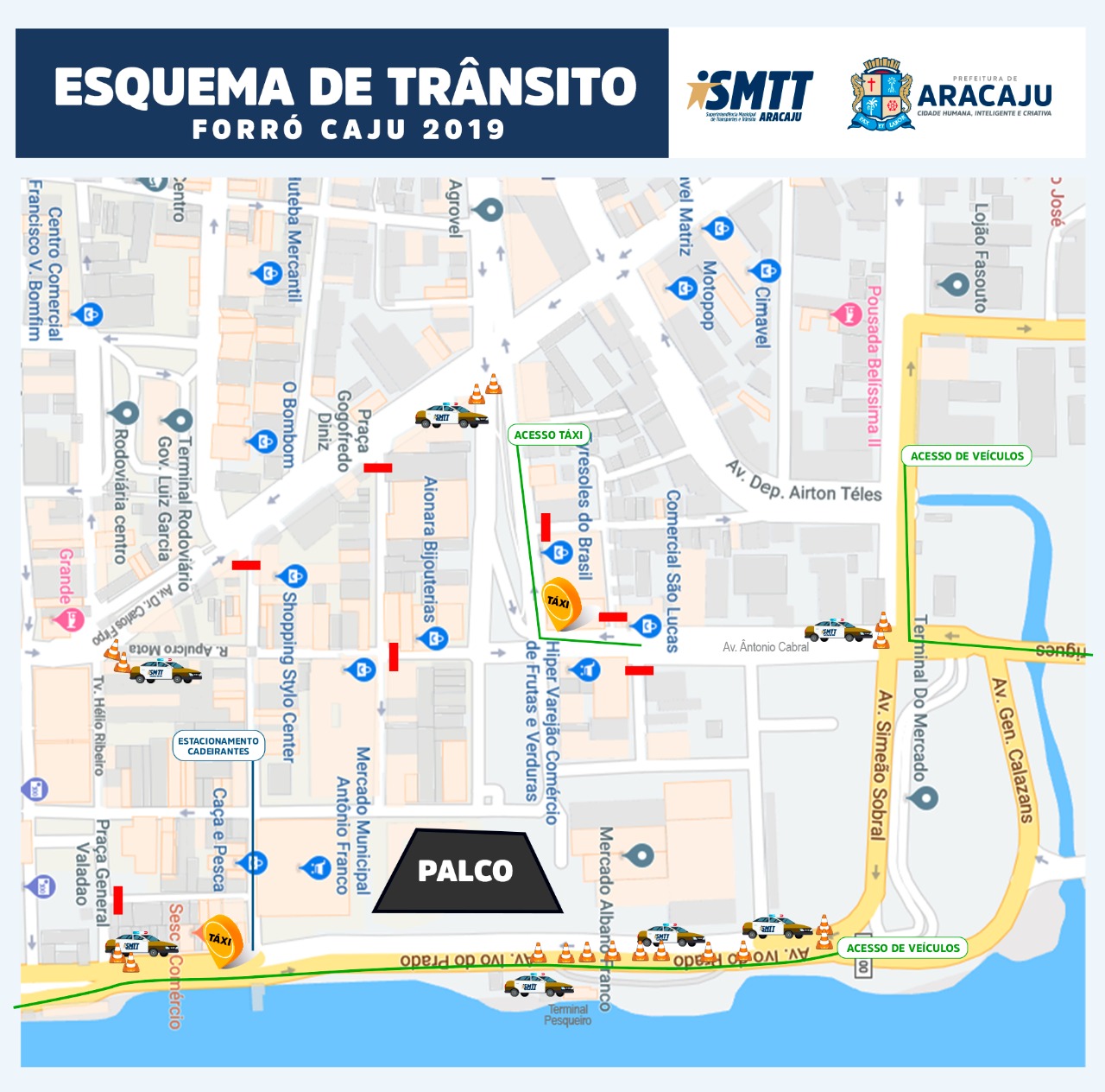 SMTT define esquema especial de trabalho para o Forró Caju 2019 - SMTT Aracaju
