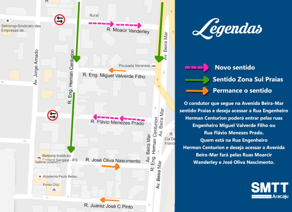 Mudança de circulação e revitalização da sinalização no Loteamento Garcia será nesta segunda, dia 24 - SMTT Aracaju
