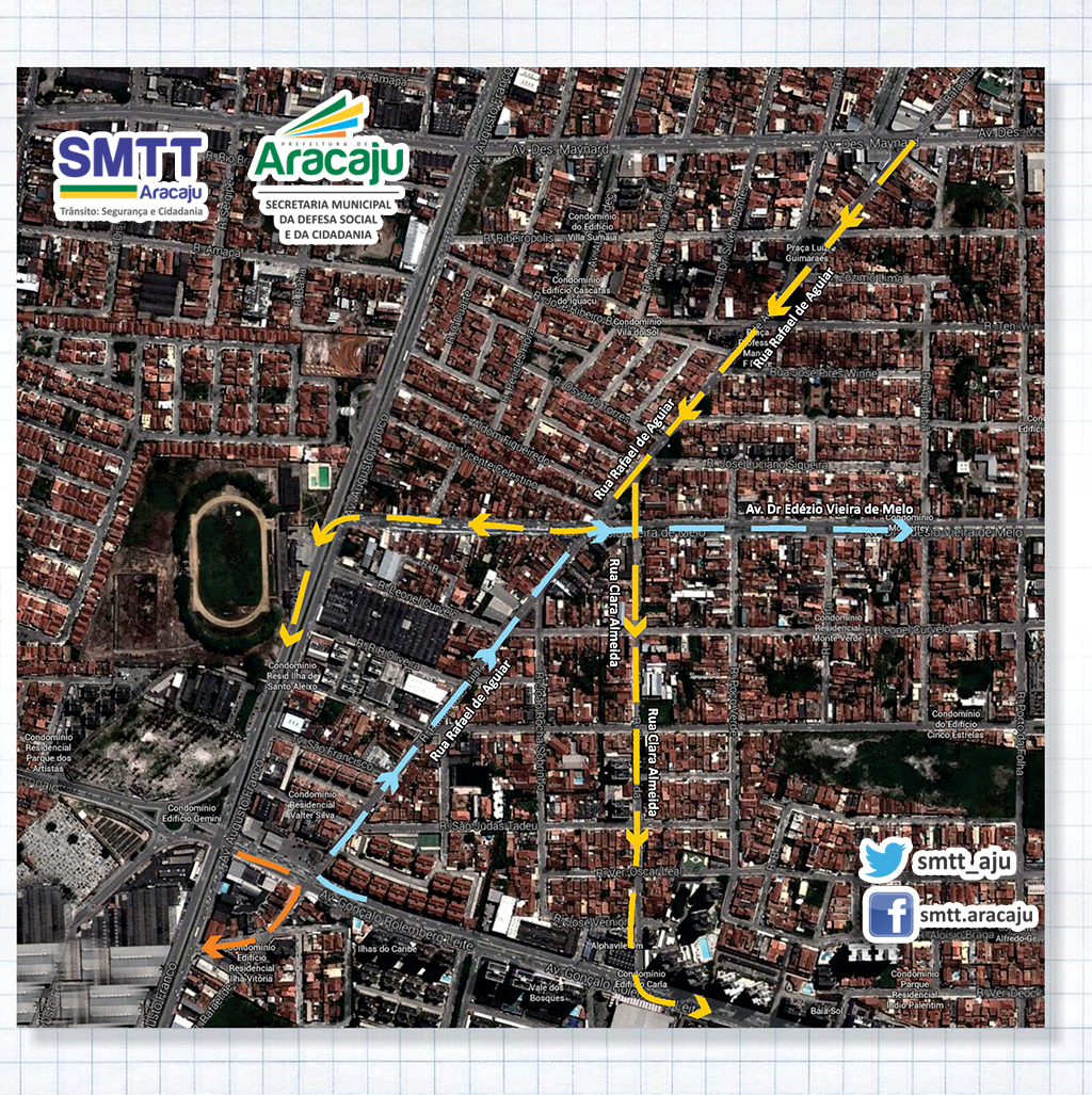 SMTT informa mudança de circulação nos bairros Pereira Lobo e Suíssa - SMTT Aracaju