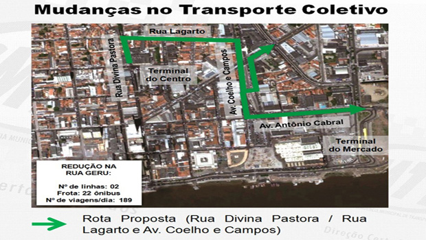 SMTT altera itinerário de ônibus no Centro - SMTT Aracaju