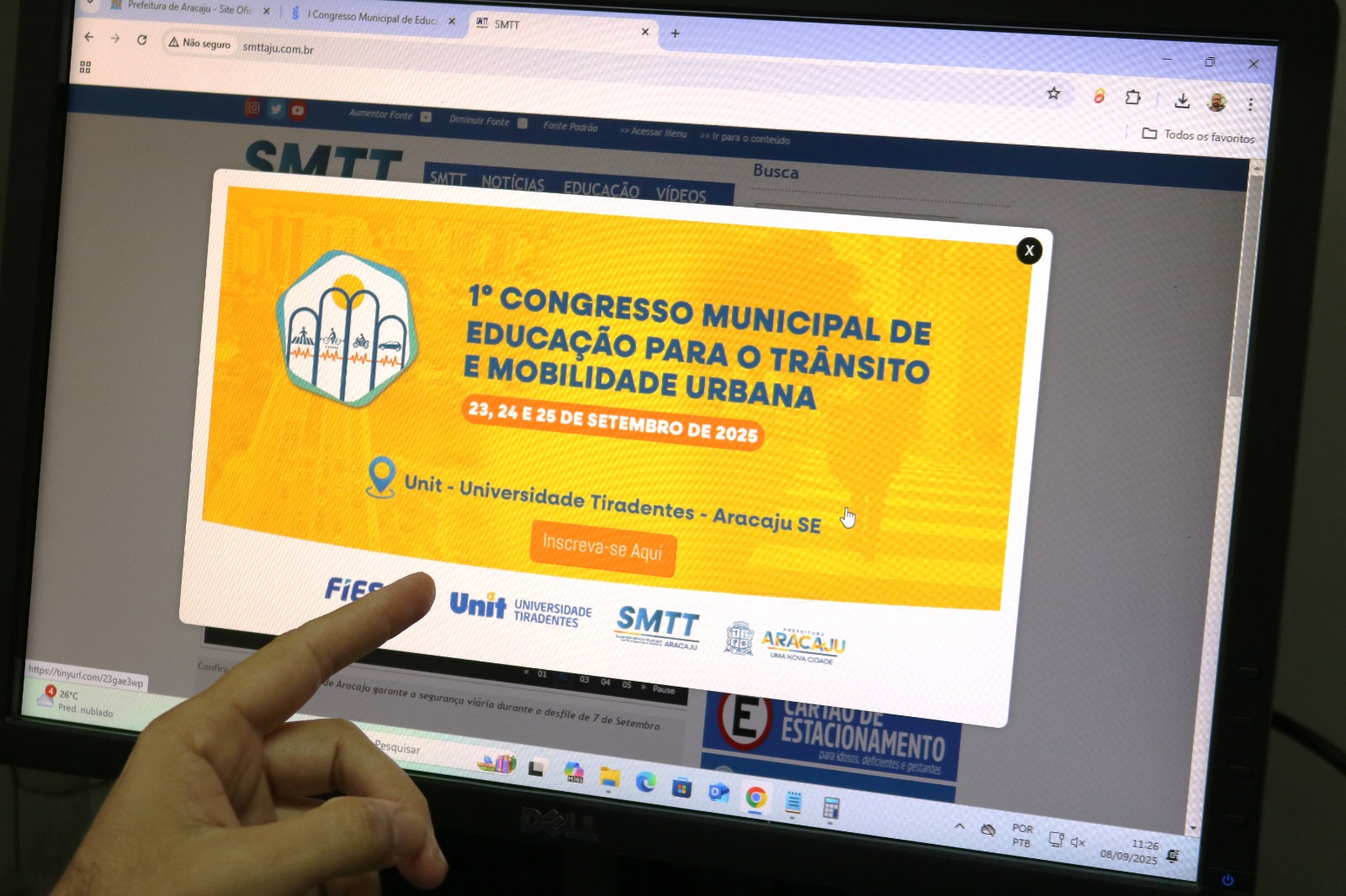 SMTT de Aracaju abre inscrições para o I Congresso Municipal de Educação para o Trânsito e Mobilidade Urbana - SMTT Aracaju
