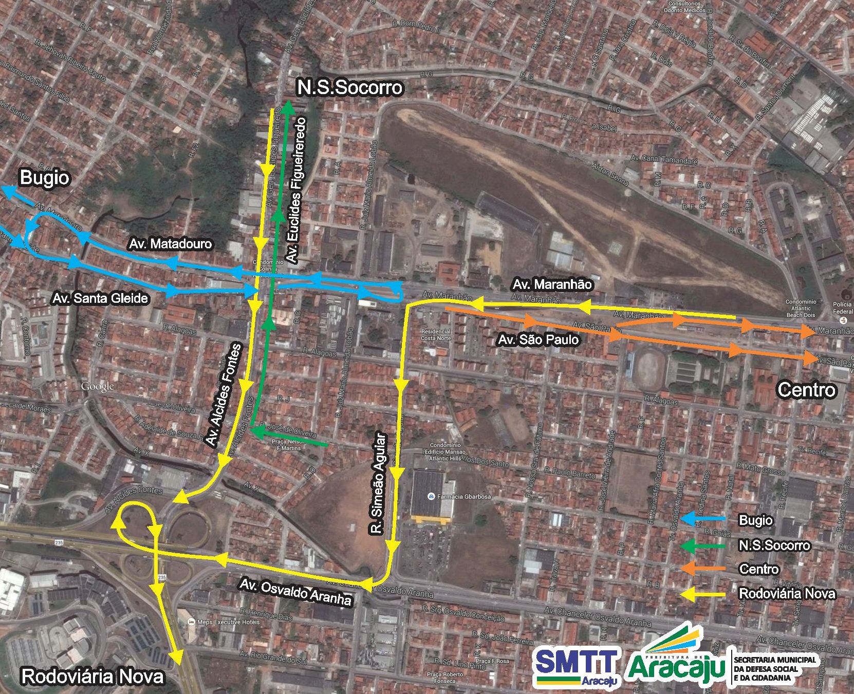 SMTT informa mudança de tráfego no bairro Santos Dumont - SMTT Aracaju