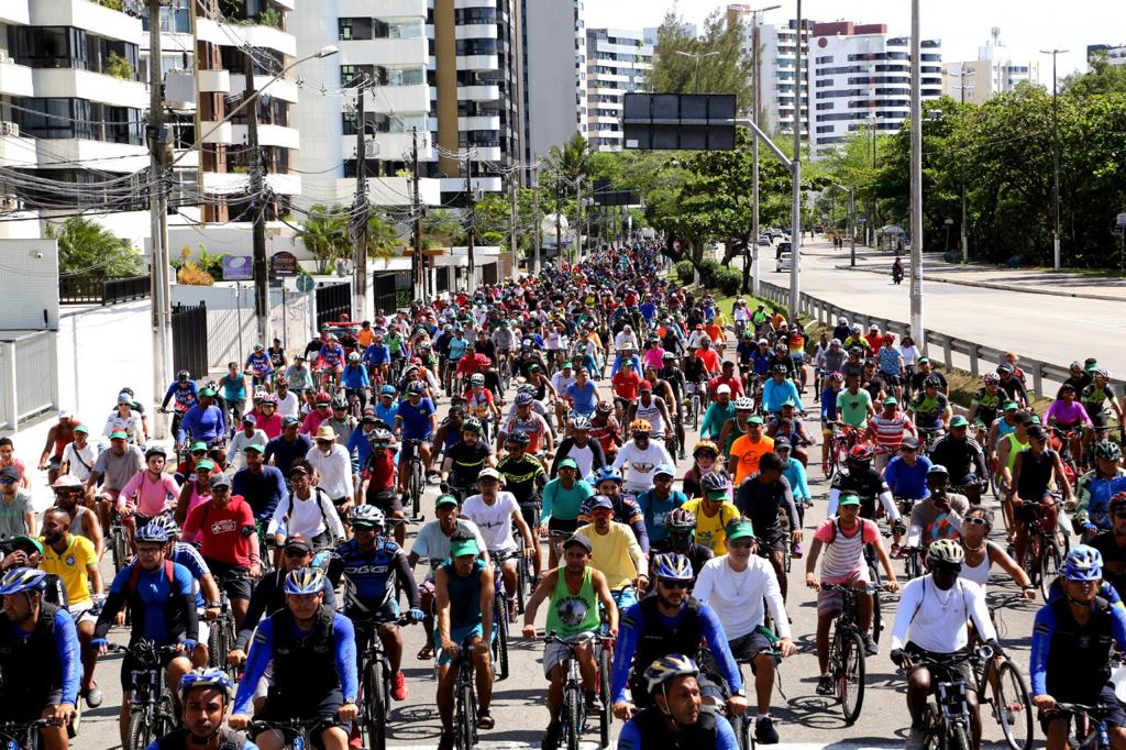Passeio ciclístico em homenagem ao aniversário de Aracaju atrai público apaixonado pela cidade - SMTT Aracaju