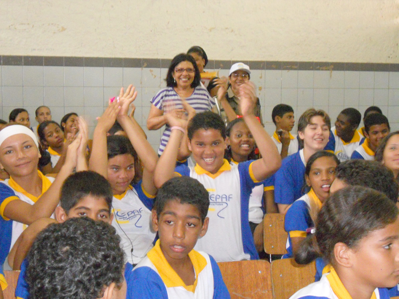 Alunos se divertem com palestra