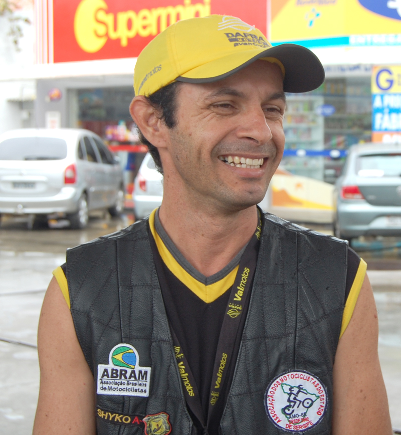 Representante da  Associação dos Motociclistas do Estado de Sergipe, Chico Campos
