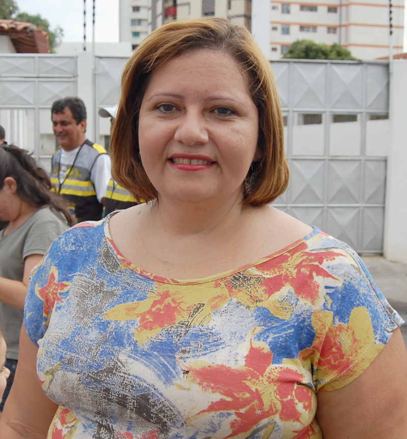 A coordenadora da Educação Infantil Mara Oliveira
