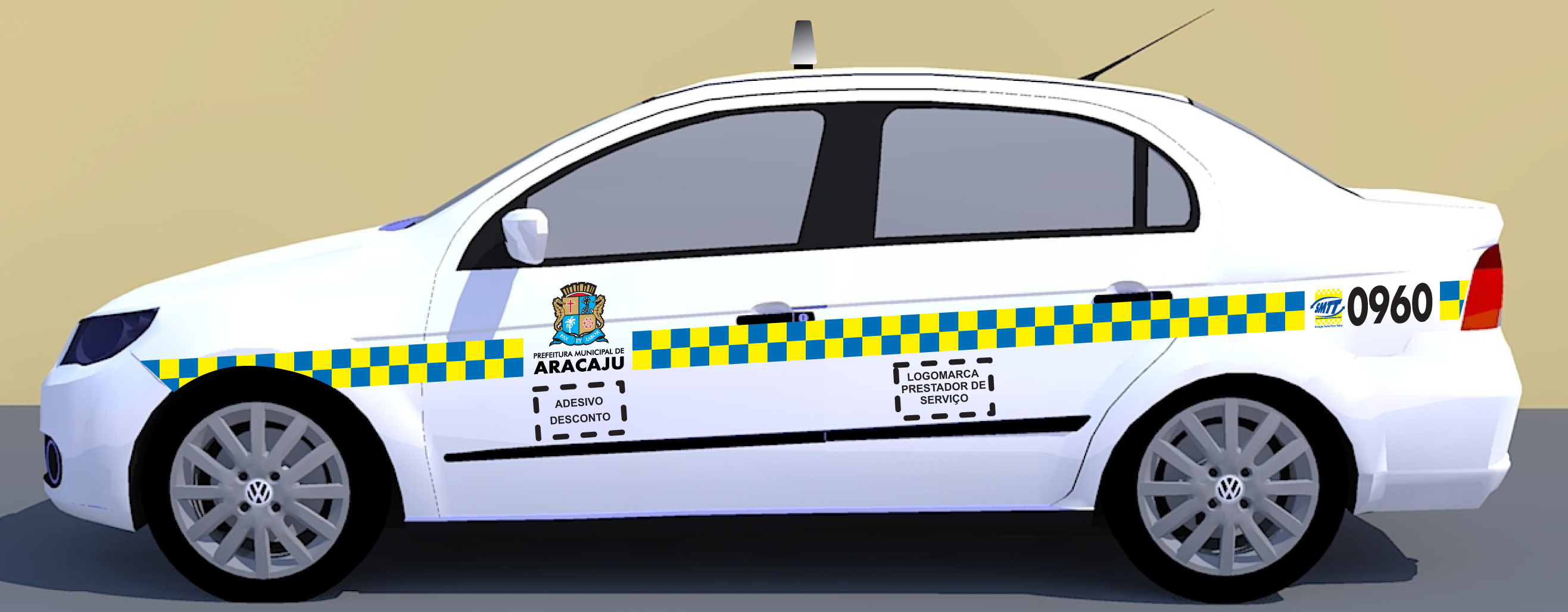 Novo layout para taxis