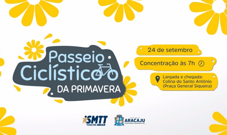 SMTT celebrará chegada da primavera com passeio ciclístico - SMTT Aracaju